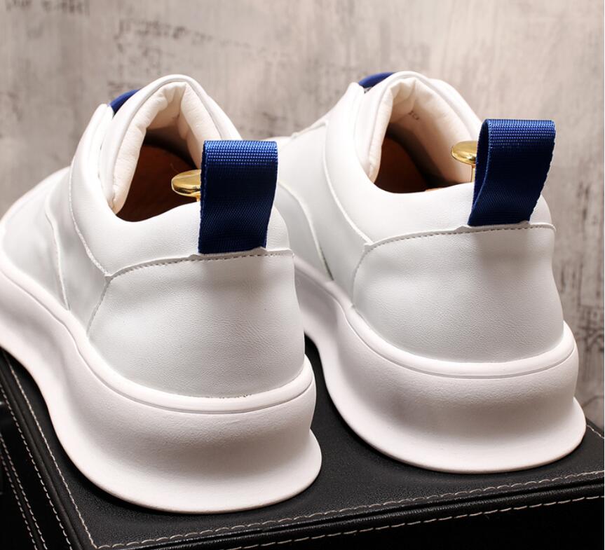 Pure White Colorful Accent Decorated Sneaker