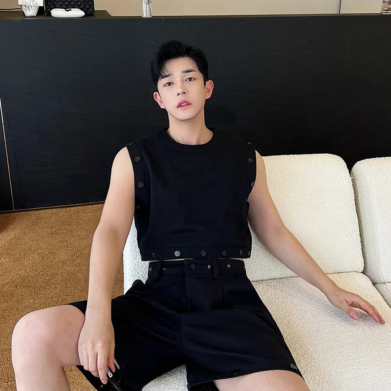 Solid Casual Niche Detachable Pants Set