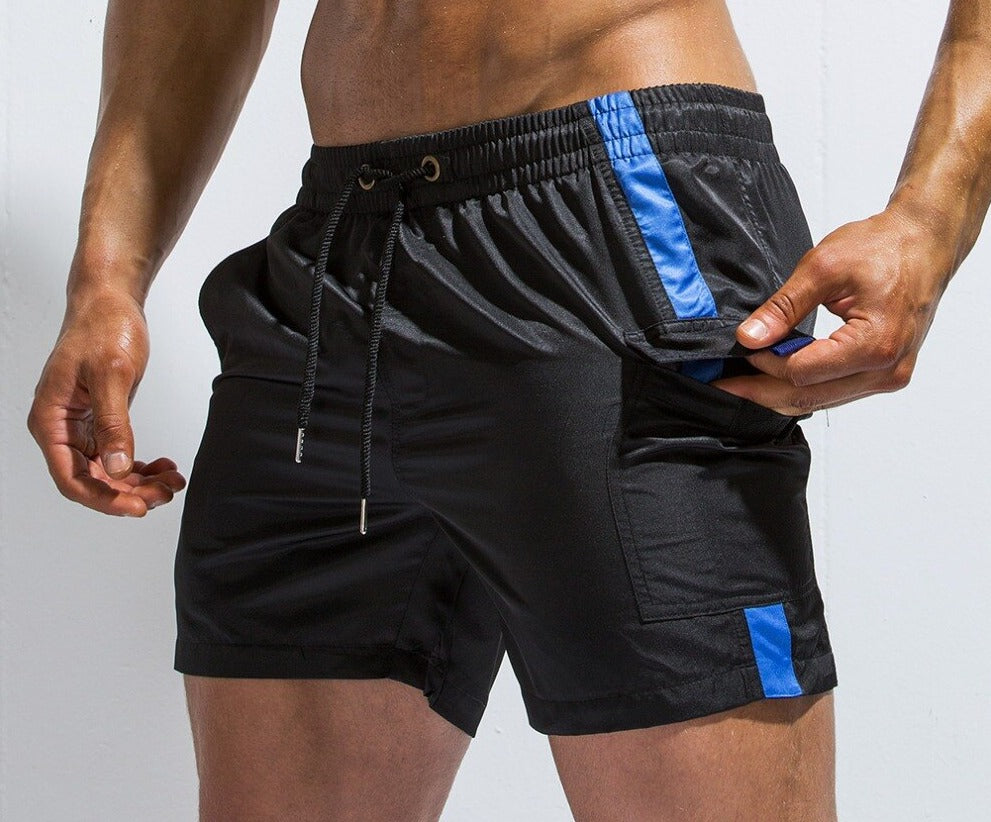 Summer Contrast Color Patchwork Shorts