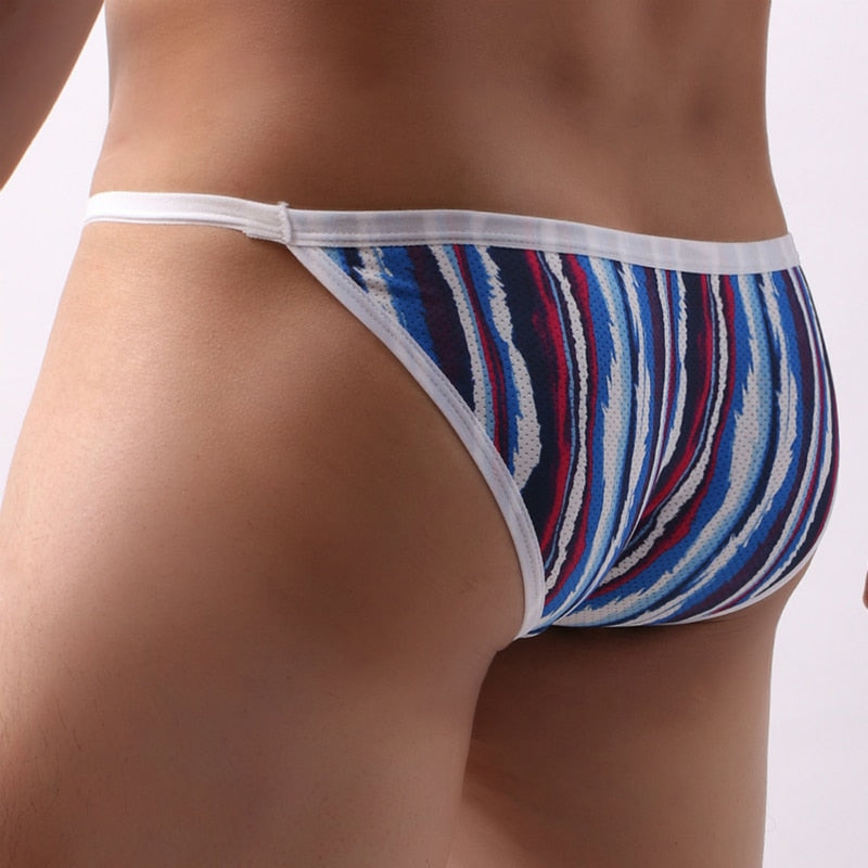 Multi-Color Pattern Breathable Man Brief Thongs