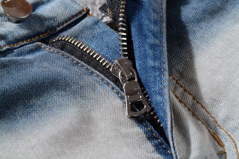 Distressed Paint Oiled Colored Washing Men Shorts Jeans - FanFreakz