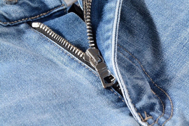 Green Side Stripes One Hollow Out Style Men Jeans