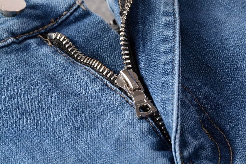 Painted Dragon Slim Fit Washed Blue Stretch Style Men Jeans