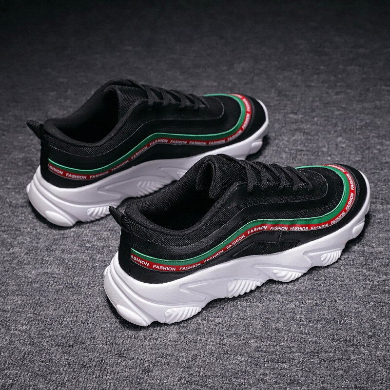 Unisex Colorful Lightweight Comfortable Striped Sneakers