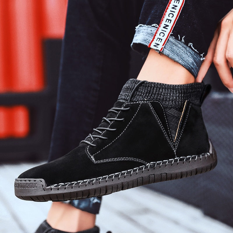 Thick Plush Warm Suede Ankle Boots