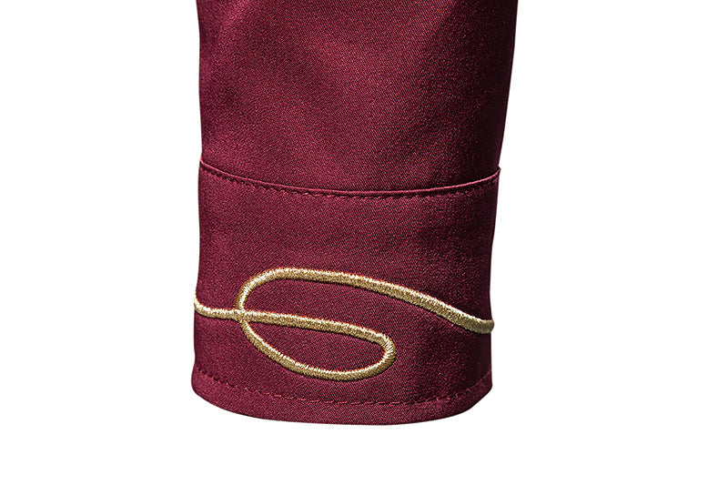 Unique Sharp Angled Button Closure Style Shirt