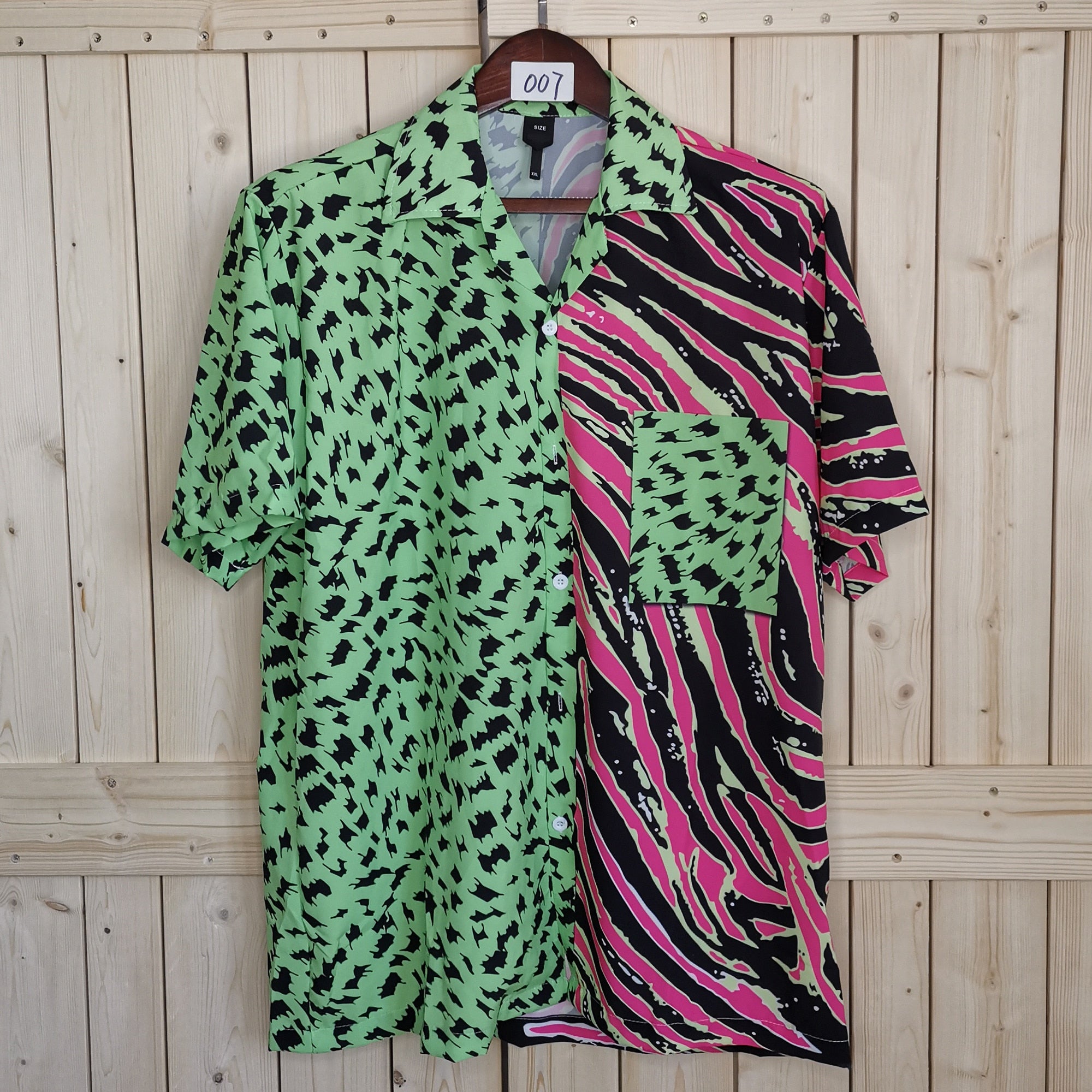 Hawaiian Mixed Color Animal Pattern Shirt