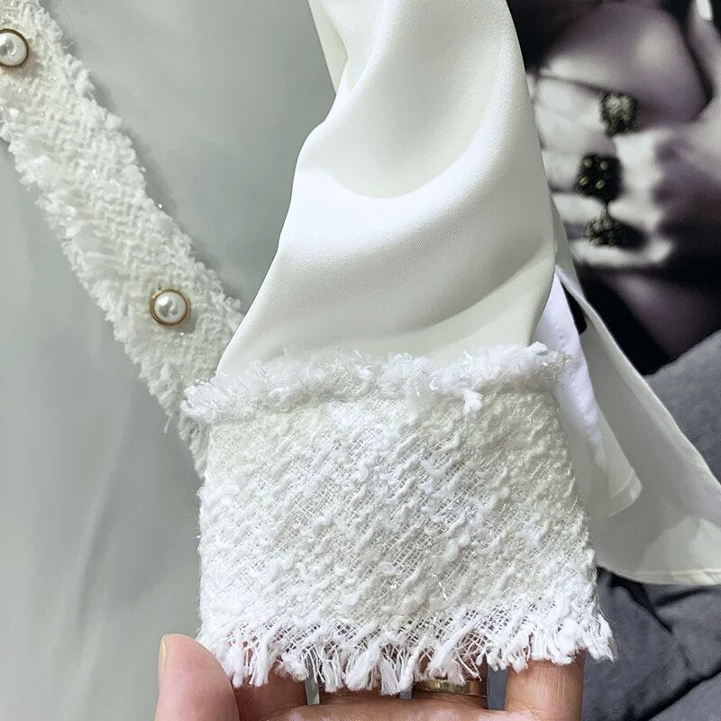 Fashion Patchwork Long Sleeve Shirt