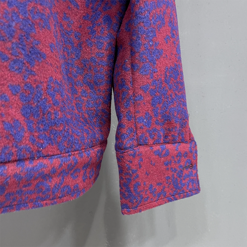 Tie Dyed Leopard Print Jacket