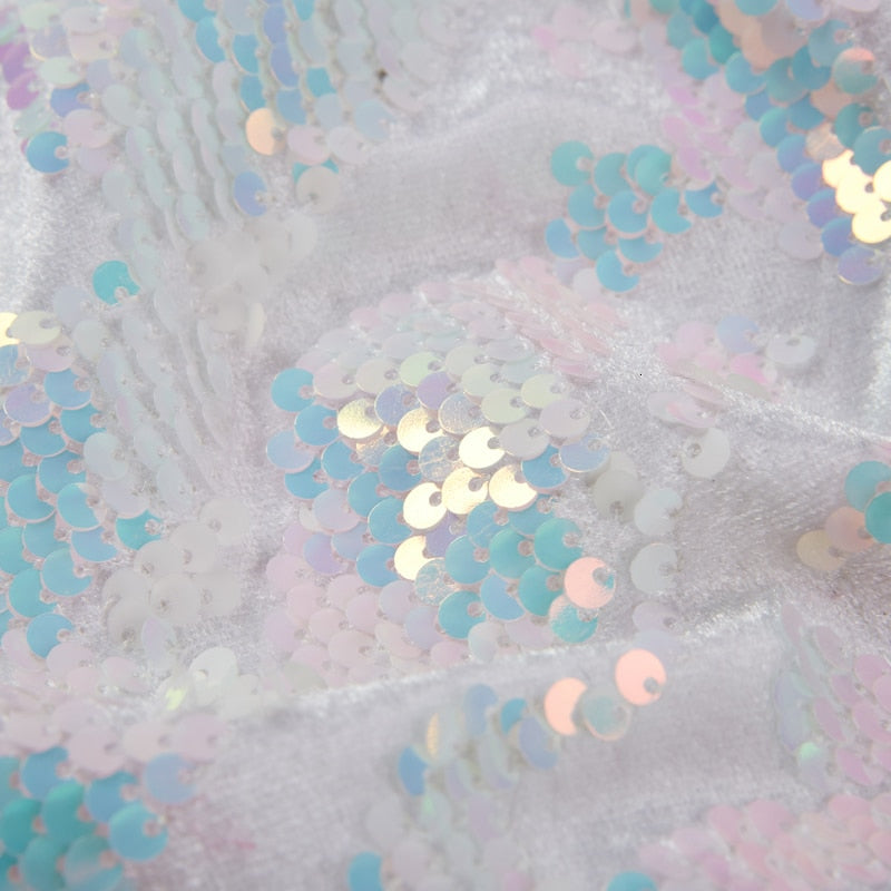 White Fantasy Sequins Prom Costume Slim Fit Style Men Blazer