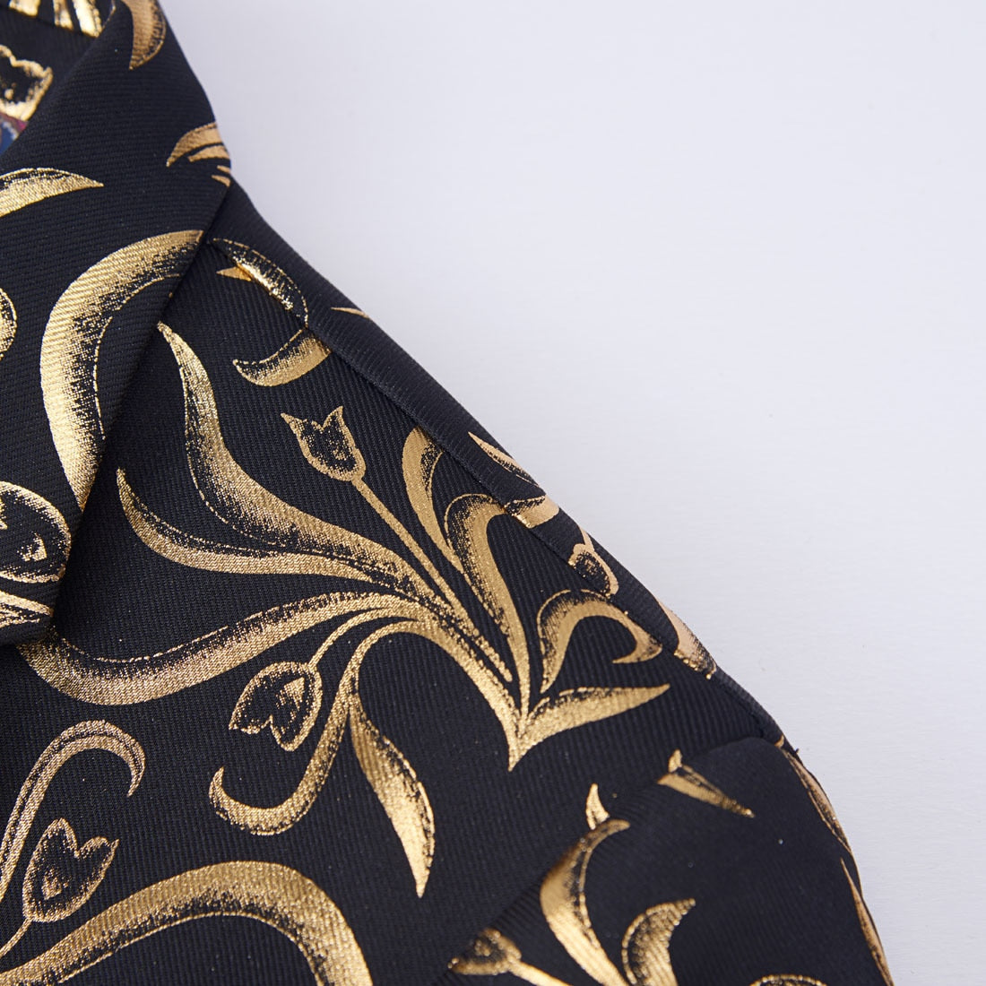 Gold Tide Pattern Men Slim Fit Blazer