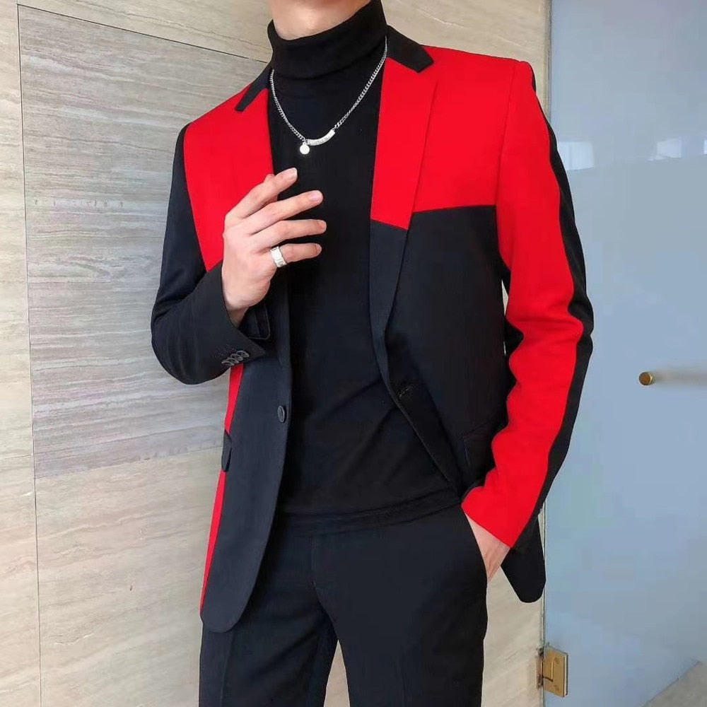 Sophisticated Mix Color Party Blazer