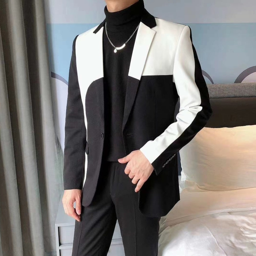 Sophisticated Mix Color Party Blazer