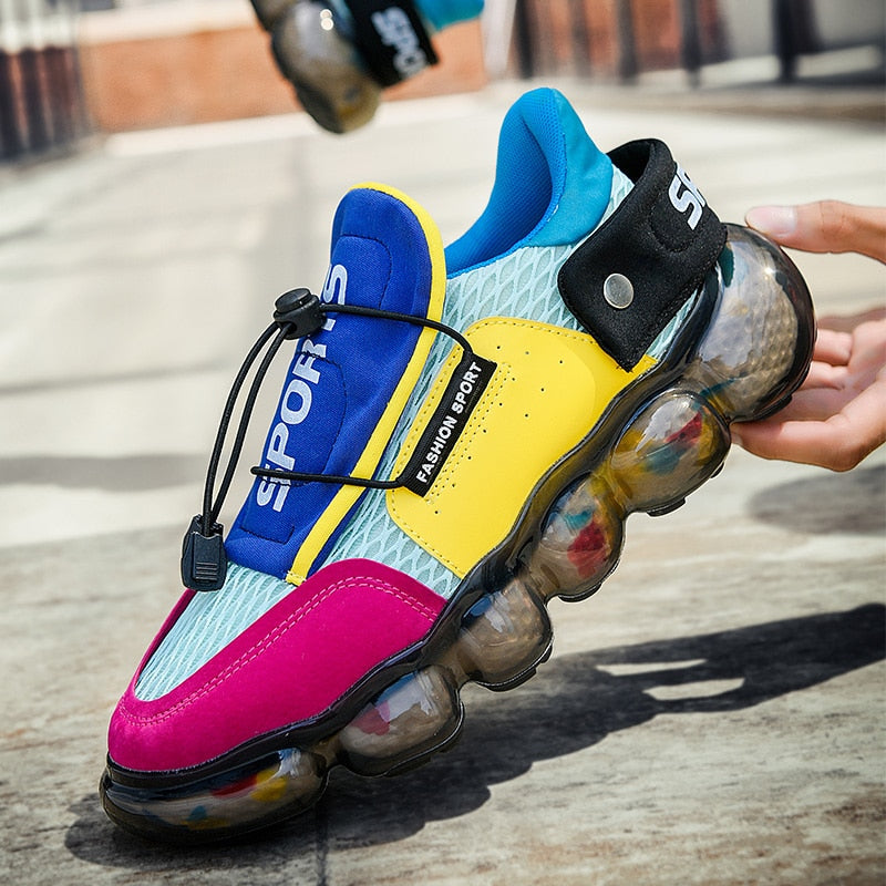 Mixed Color Low Top Sneaker