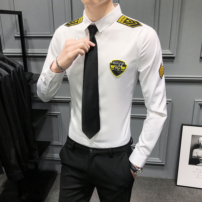 Army Men Shirt Casual Long Sleeve Shirt Men