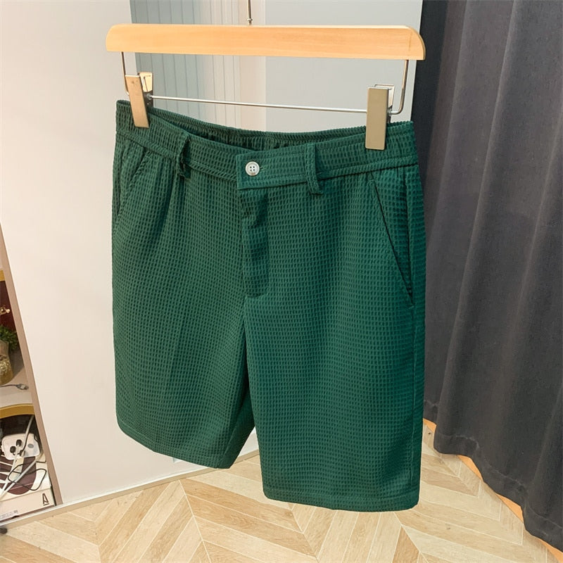Summer Knee Length Mid-Waist Shorts