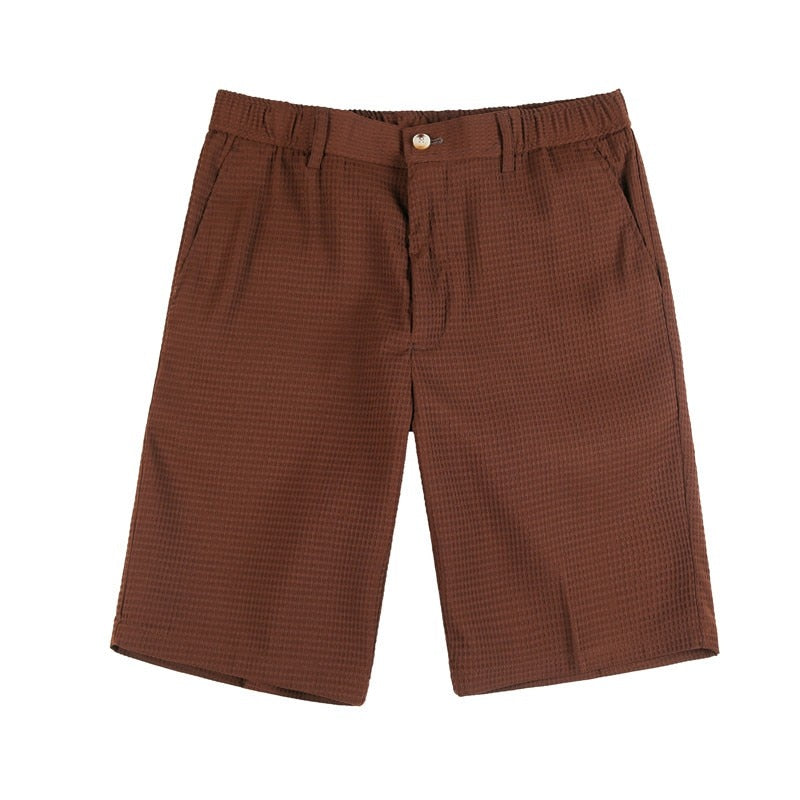 Summer Knee Length Mid-Waist Shorts