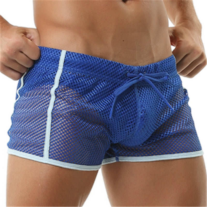 Solid Fishnet Quick Dry Men Short