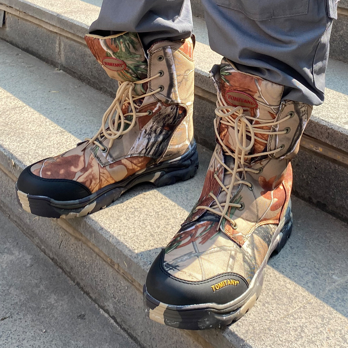 Tactical Combat Green Sand Boots