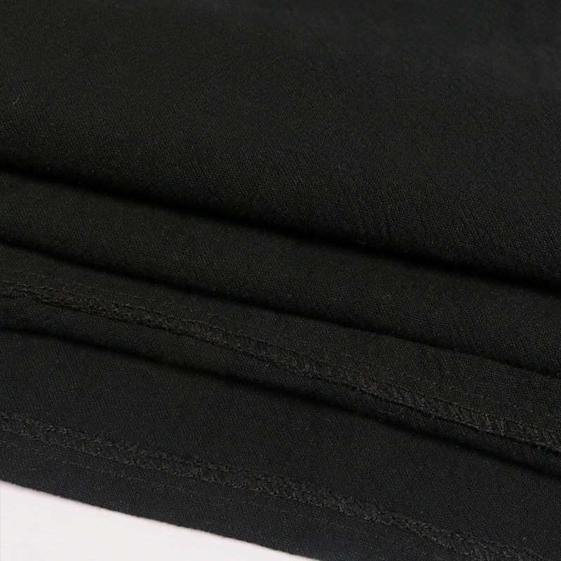 Medieval Lace-Up Solid T-Shirt