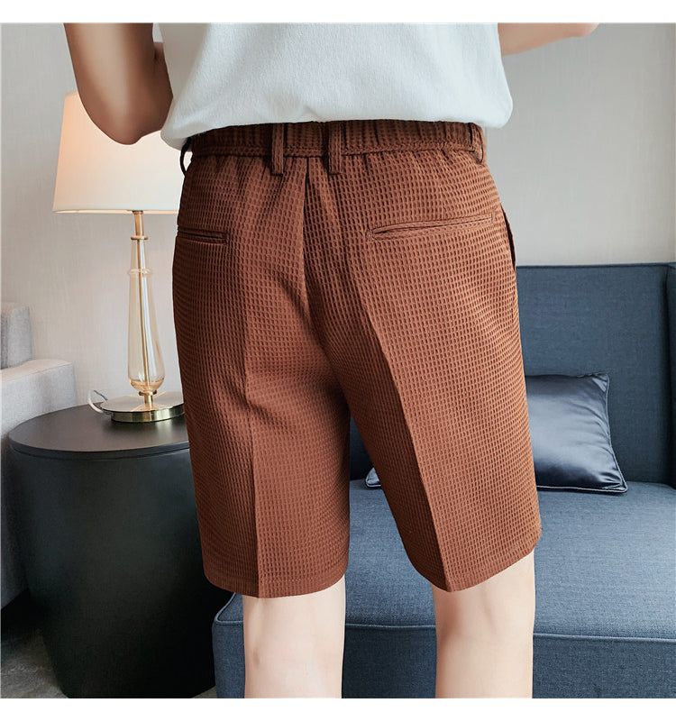 Summer Knee Length Mid-Waist Shorts