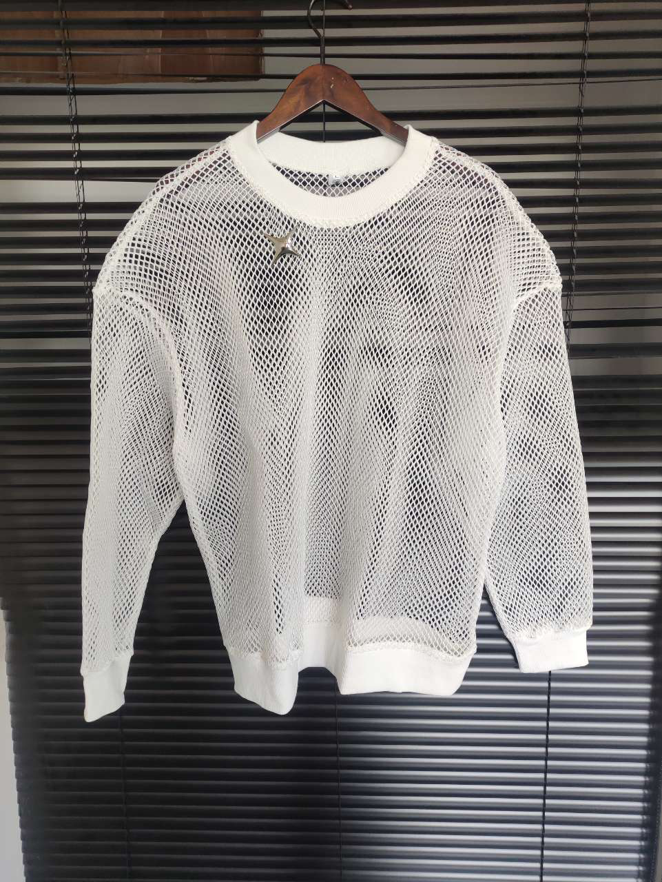 Star Darkwear Mesh Hollow Sweatshirt