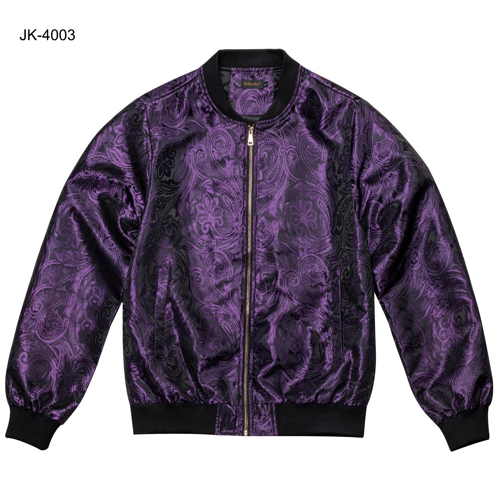 Jacquard Pattern Zipper Jacket