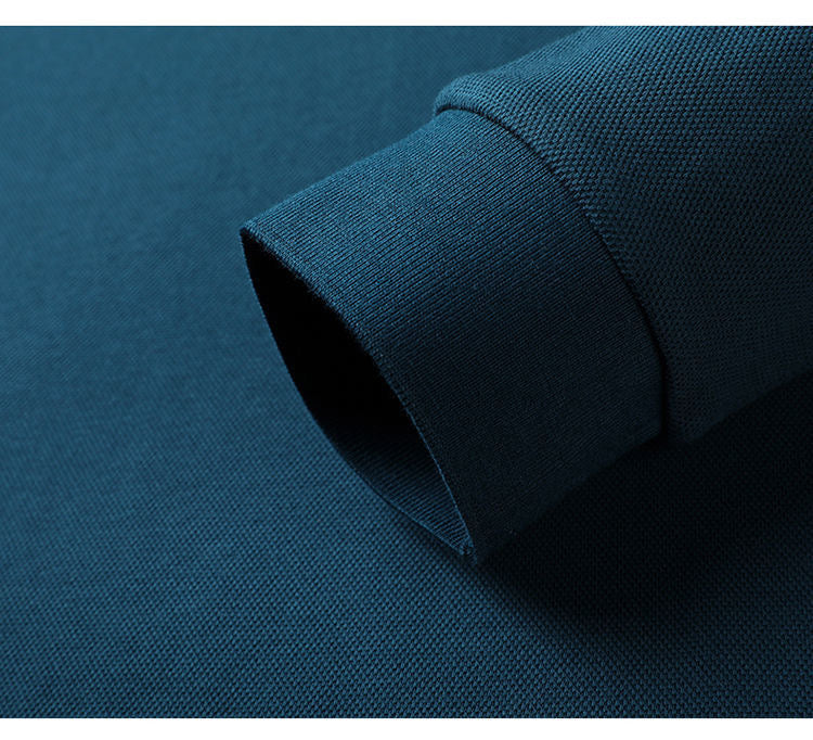 Embroidery Decoration Solid Cotton Polo Shirt