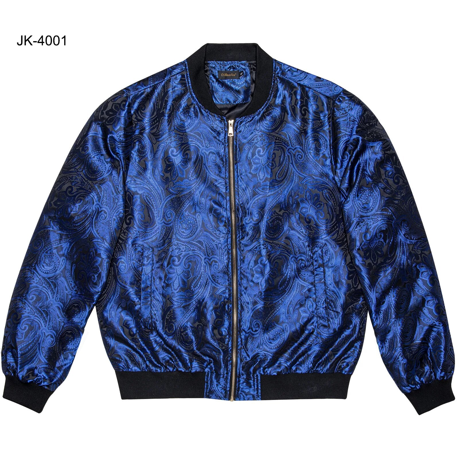 Jacquard Pattern Zipper Jacket
