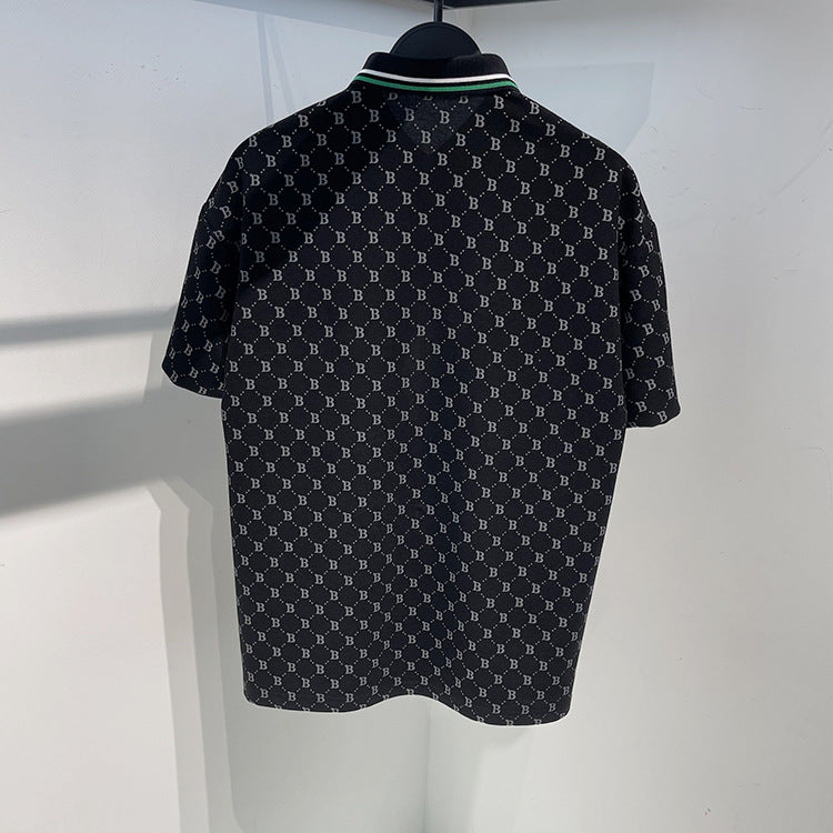 Royal Letter Printed Men Polo Shirt