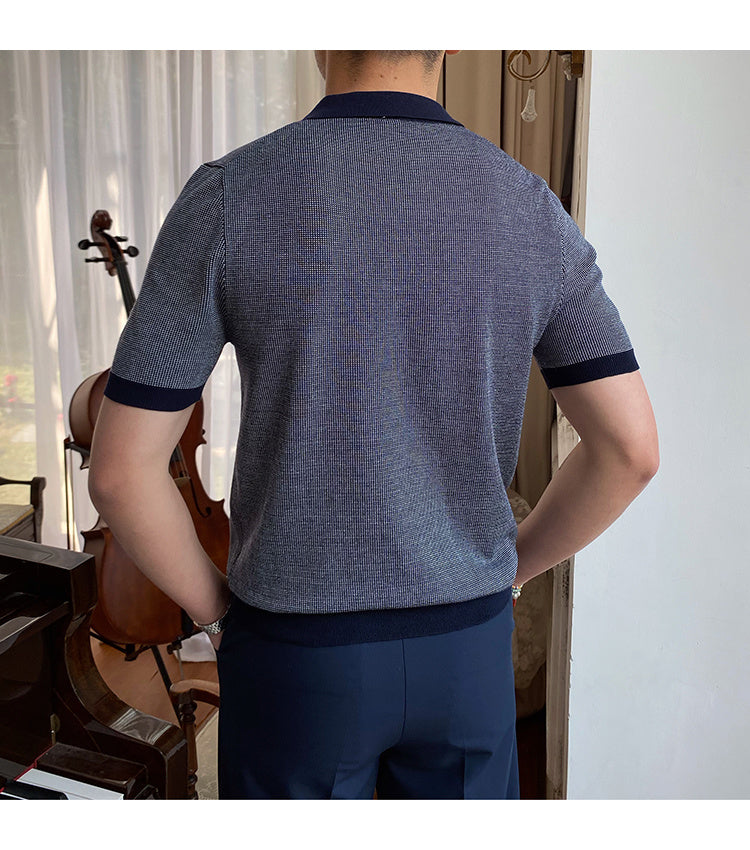 Slim Fit Solid Casual Men Polo Shirt