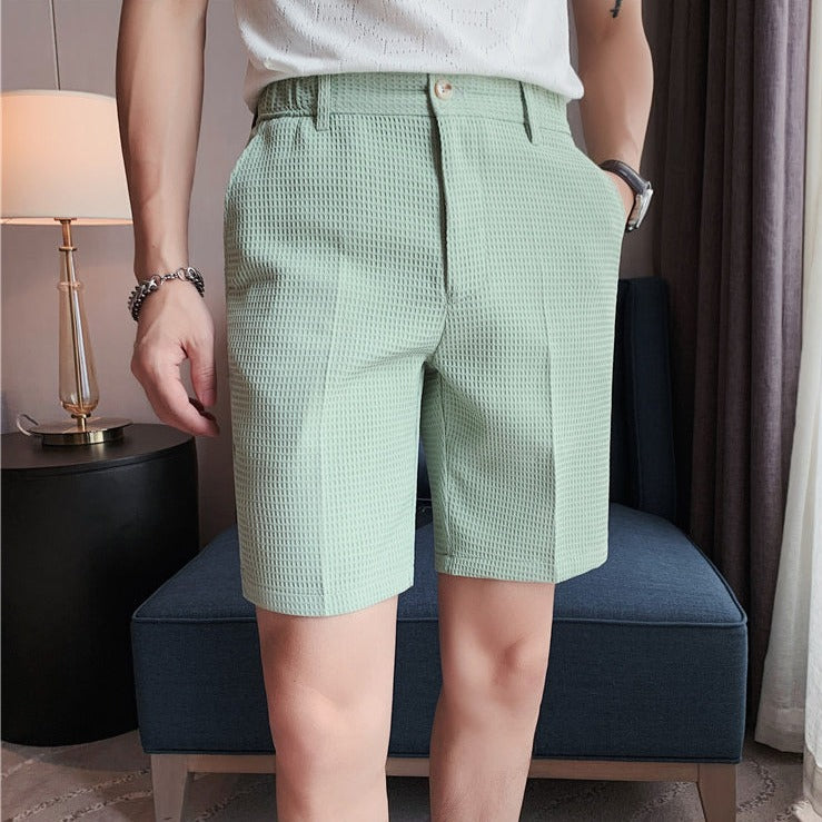Summer Knee Length Mid-Waist Shorts