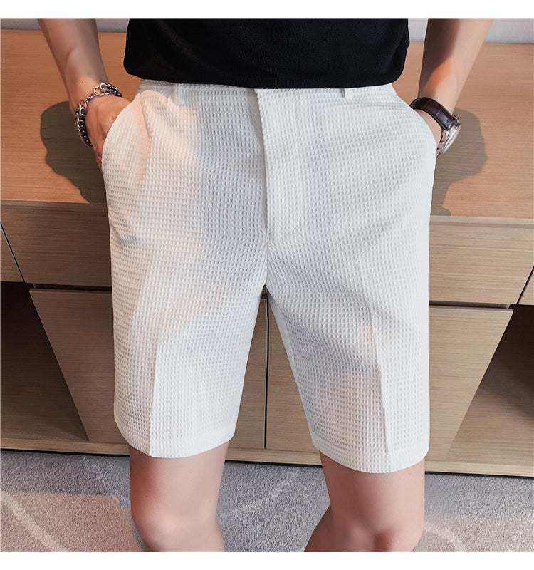 Summer Knee Length Mid-Waist Shorts