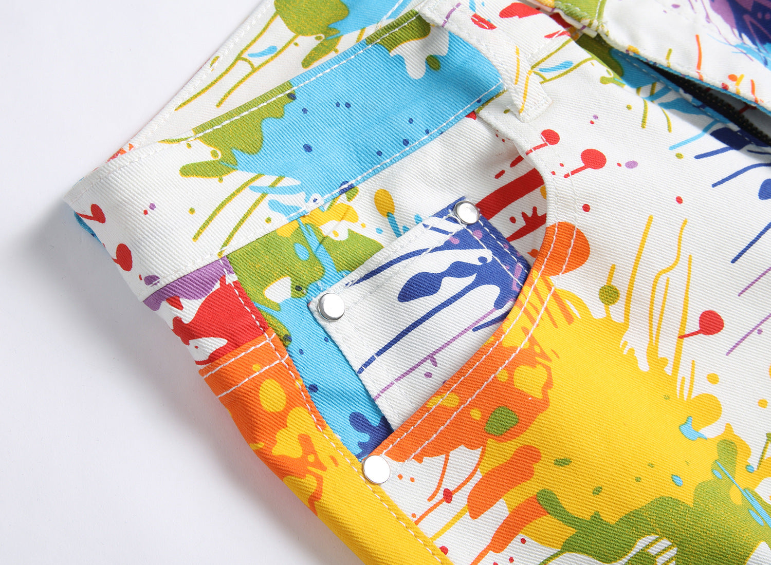 Colorful Abstract Painted Men Shorts