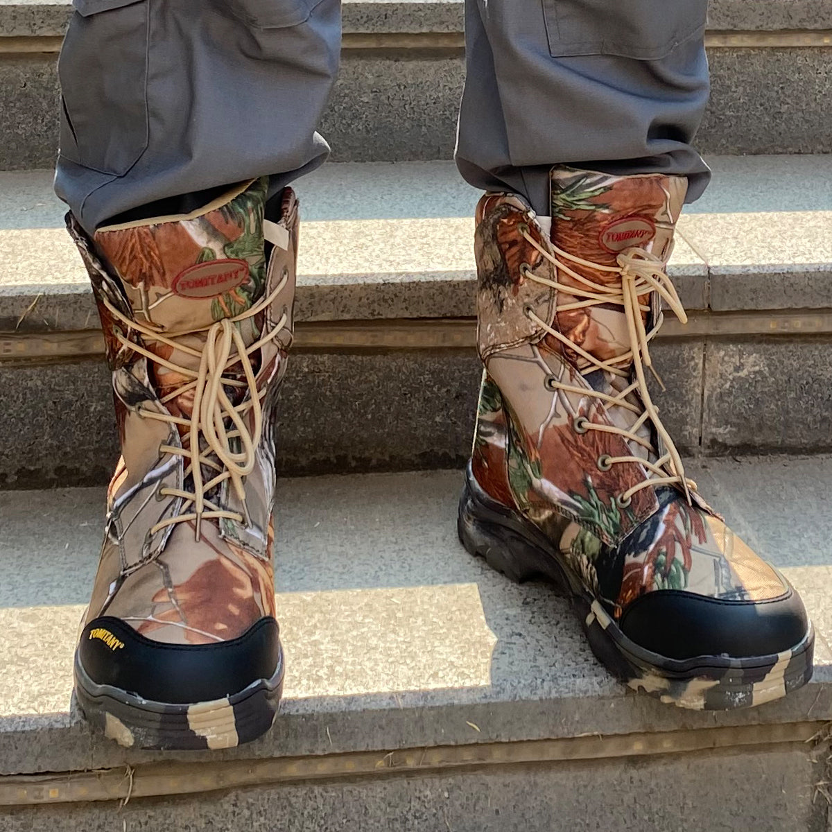 Tactical Combat Green Sand Boots