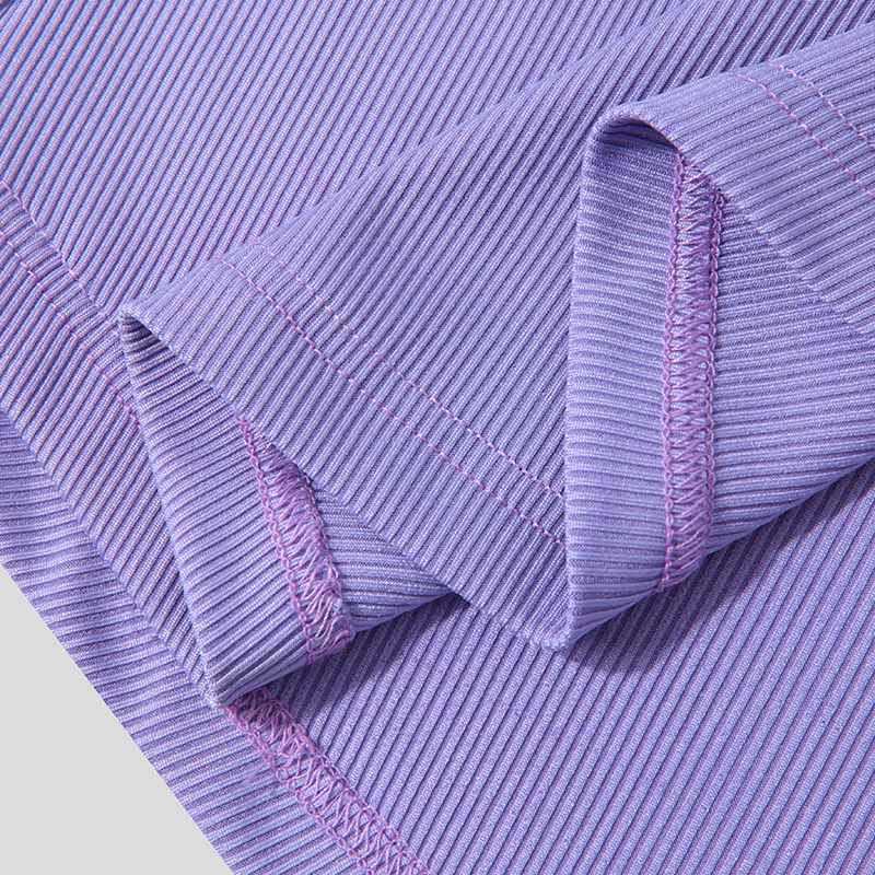 Round Neck Solid Polyester Tank Top