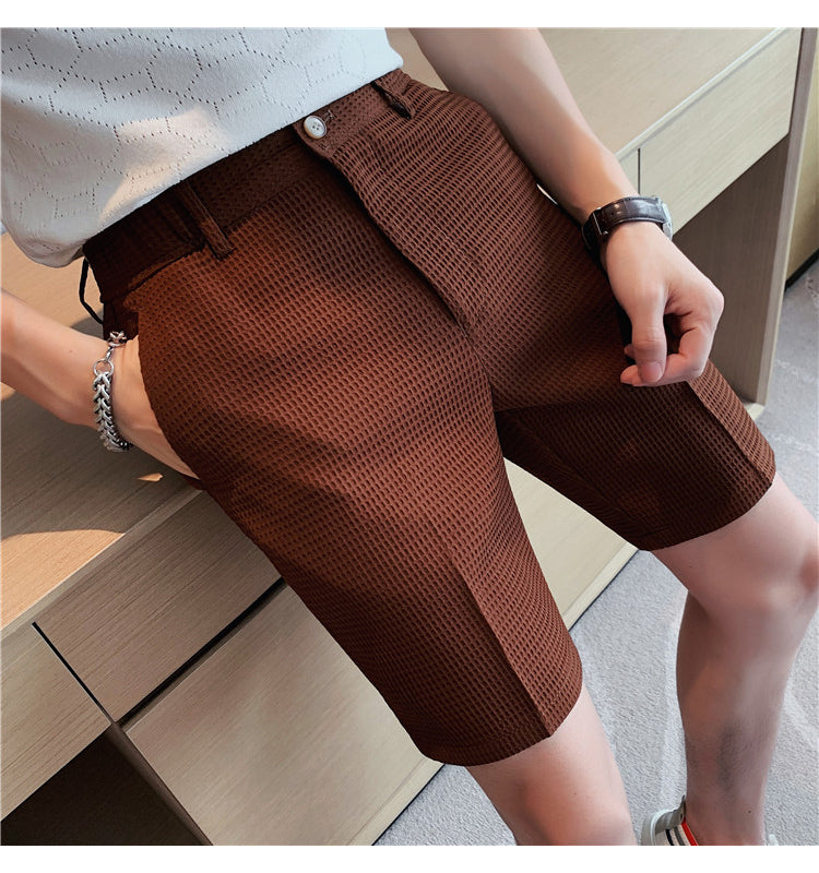 Summer Knee Length Mid-Waist Shorts
