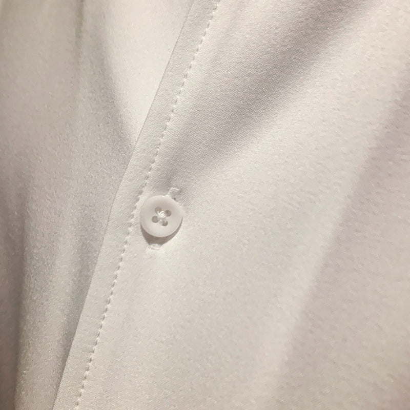 Simple Solid Short Sleeve Shirt