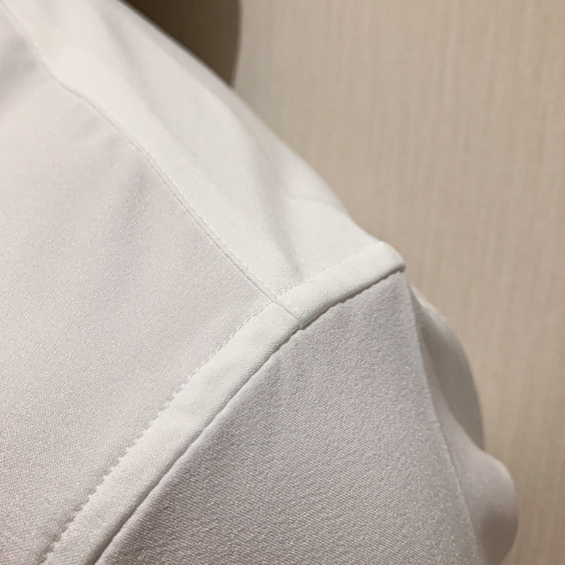 Simple Solid Short Sleeve Shirt