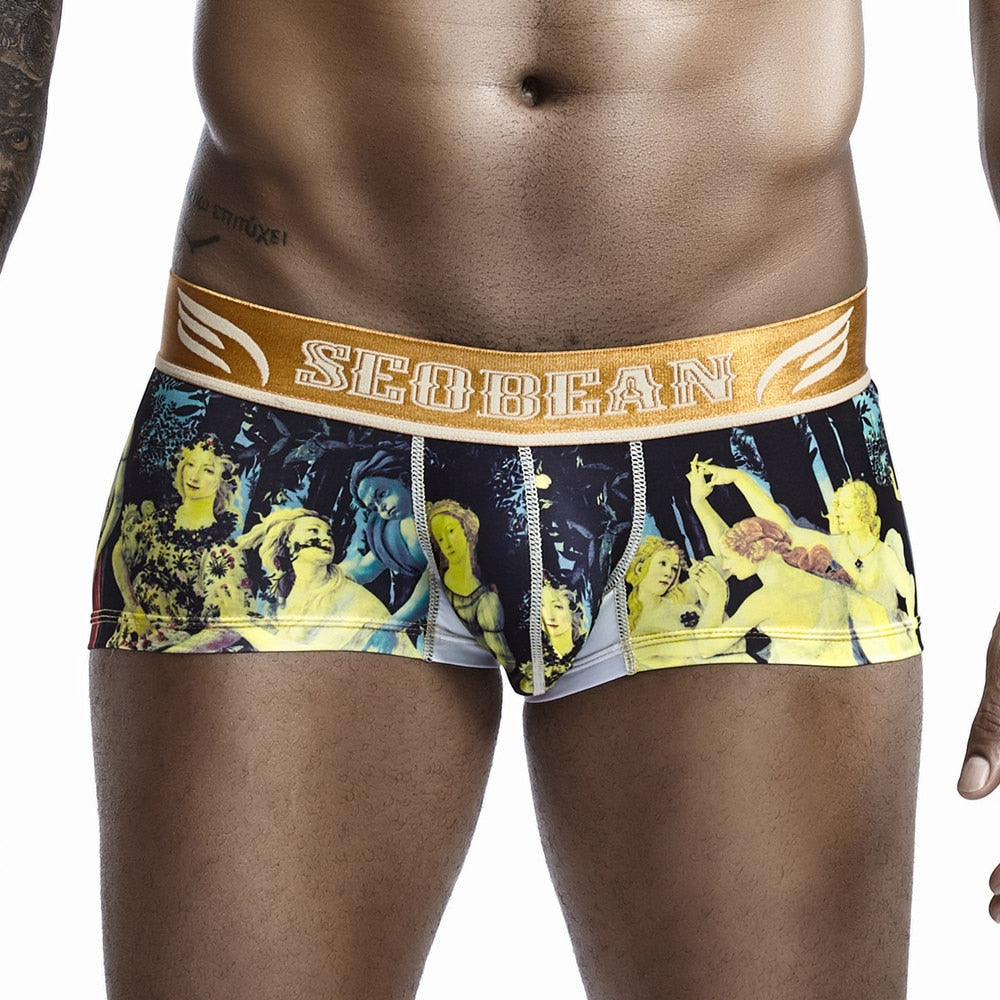 Tiger Stripe Style Low Waist Boxers