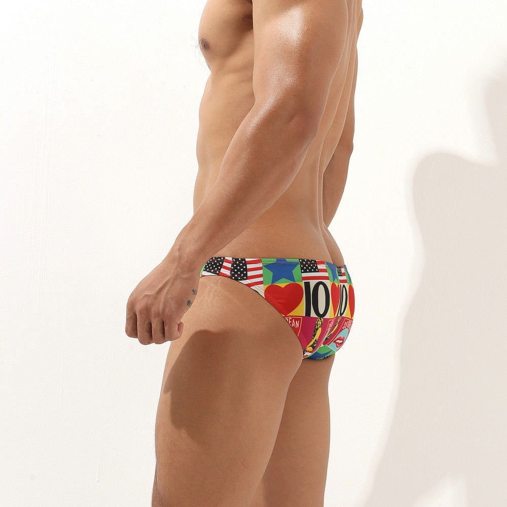 Logo Patchworks Decorated Men Underwear