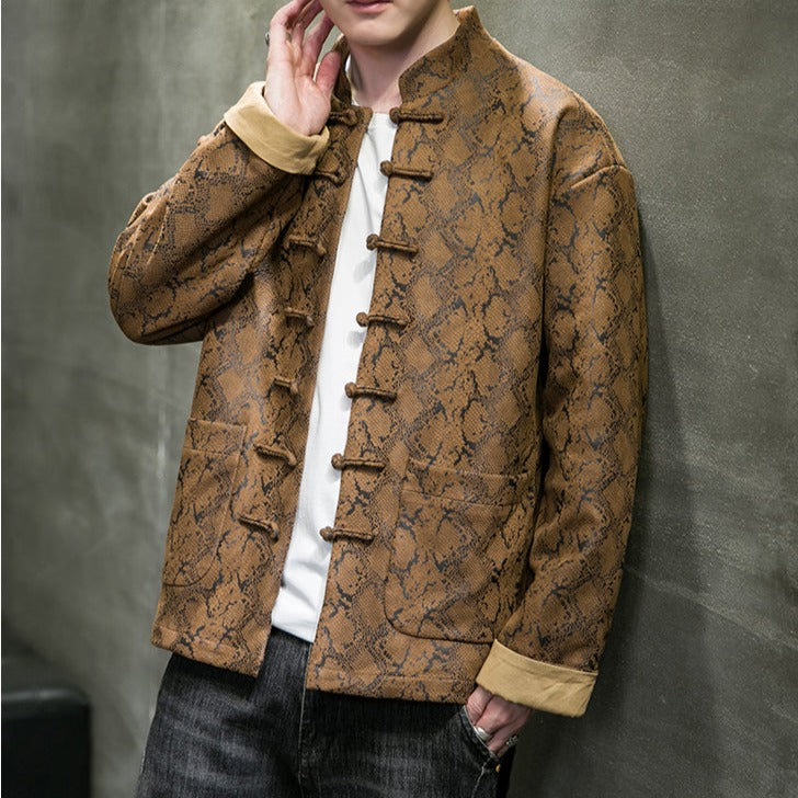 Snakeskin Pattern Cotton Outer