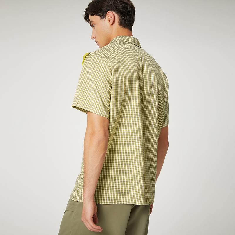 Hollow Out Plaid Polyester Blazer