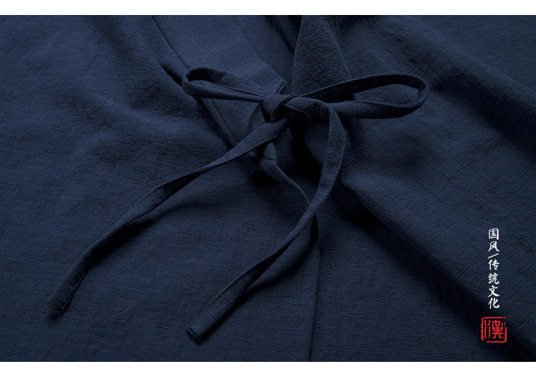 Solid Linen Belt Vest