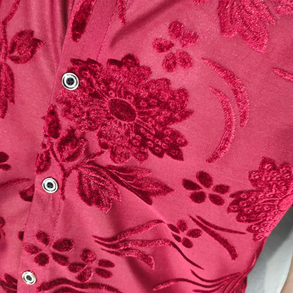 Floral Velvet Men's Shirt