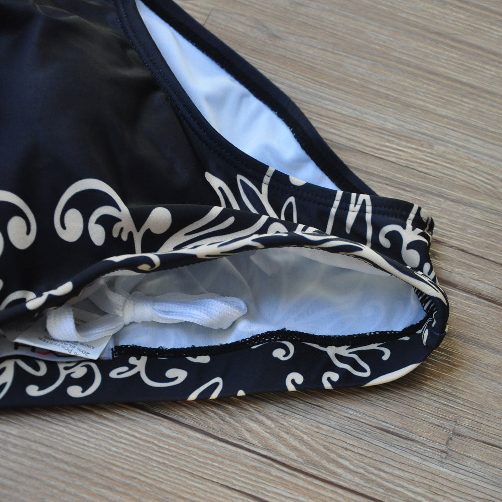 Gold Luxury Printed Black Brief