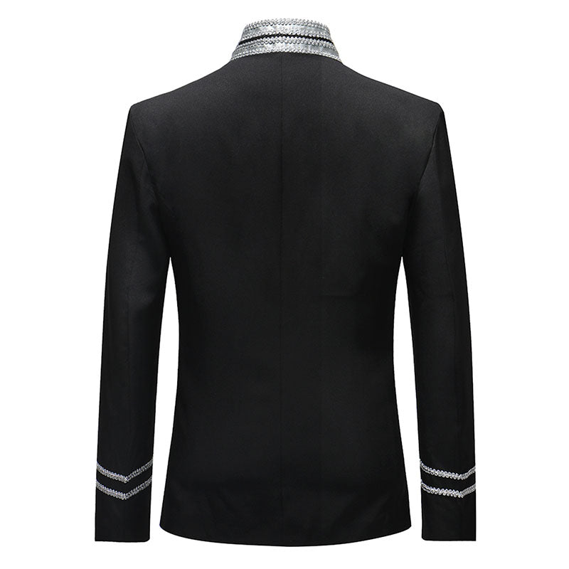 Casual Thread Slim Fit Single Breasted Drama Stage Costume Men Blazer