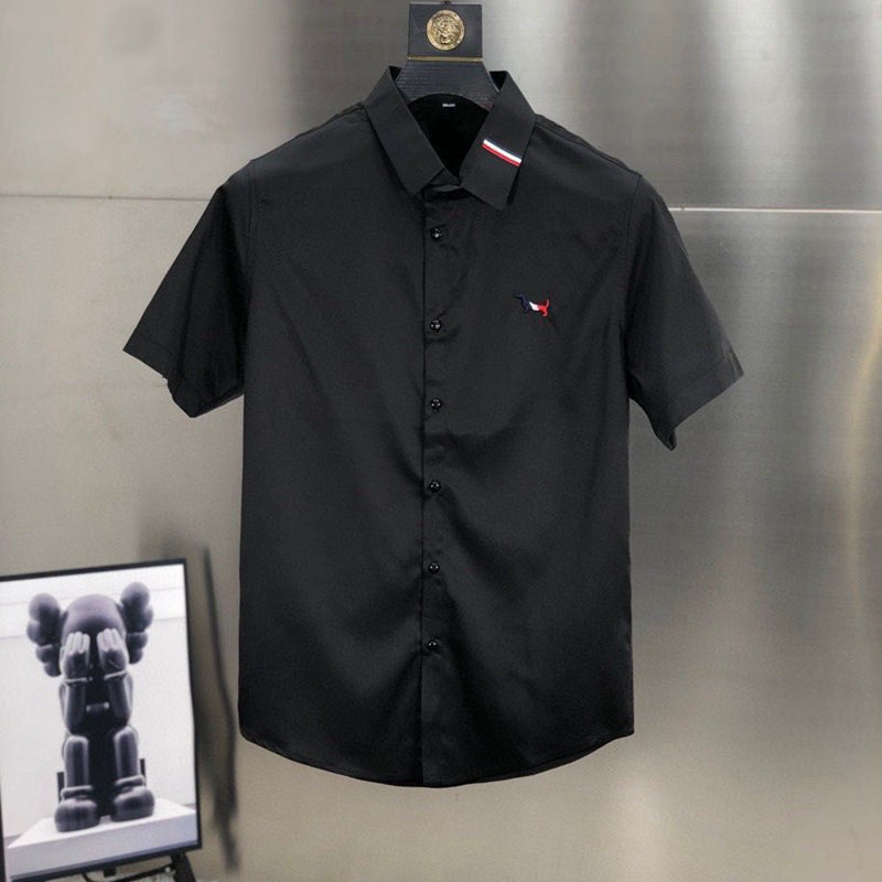 Puppy Embroidery Solid Shirt