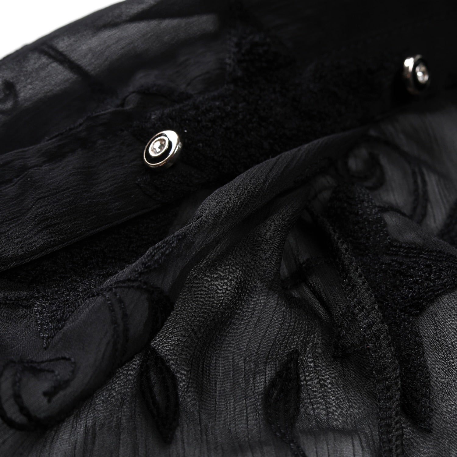 Star Vines Monochrome Print Semi Sheer Men Shirt