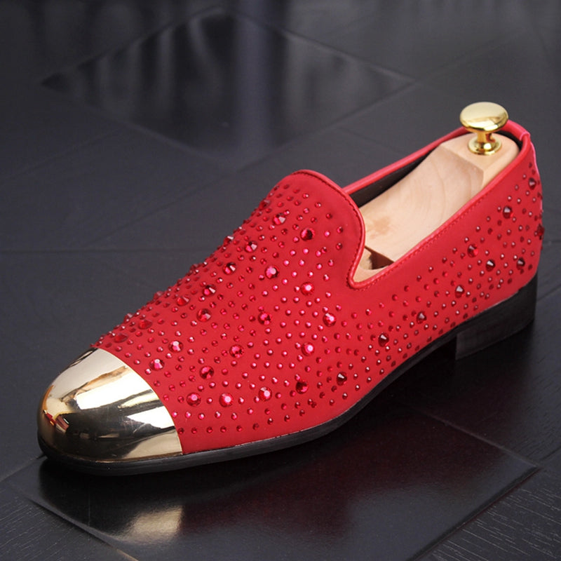 Metal Toe with Round Rivet Casual Party Dress Style Men Shoes